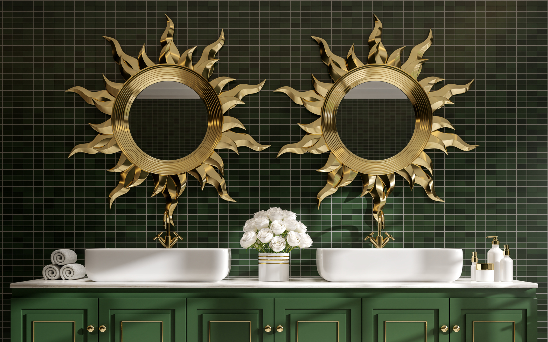 Zlatni glamur u kupaonici