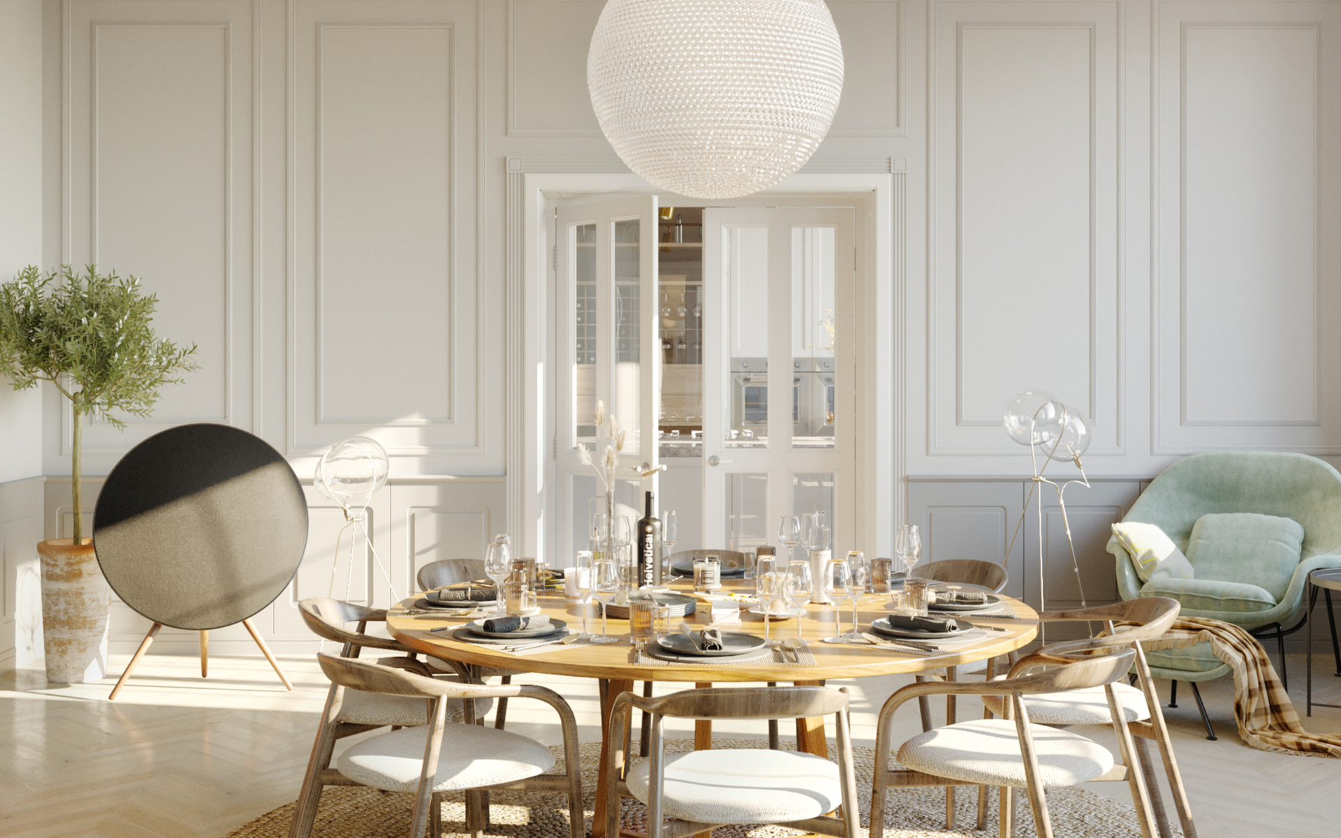 Okrugli blagovaonski stolovi 